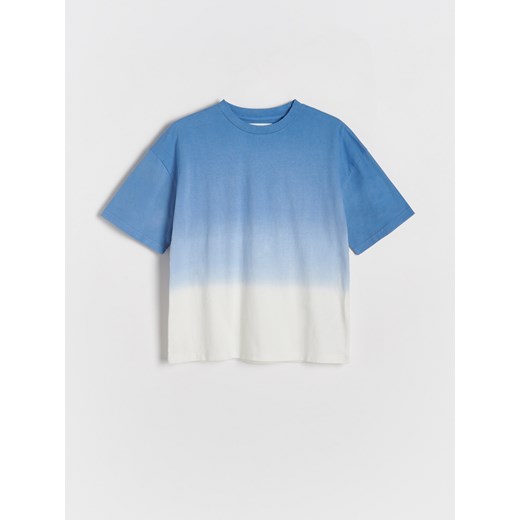Reserved - Bawełniany t-shirt oversize - granatowy ze sklepu Reserved w kategorii T-shirty chłopięce - zdjęcie 173619527