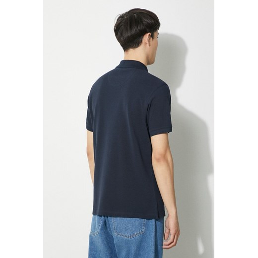 Barbour polo bawełniane Tartan Pique Polo kolor granatowy z aplikacją MML0012 Barbour L ANSWEAR.com
