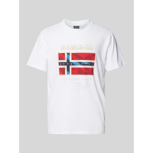 T-shirt z okrągłym dekoltem model 'BIG FLAG’ ze sklepu Peek&Cloppenburg  w kategorii T-shirty męskie - zdjęcie 173622017