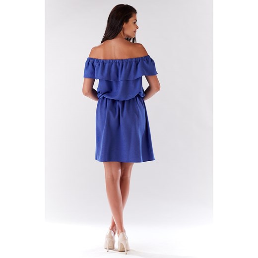 Awama Sukienka w kolorze niebieskim XL wyprzedaż Limango Polska