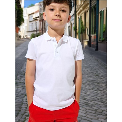 Sinsay - Koszulka polo - biały ze sklepu Sinsay w kategorii T-shirty chłopięce - zdjęcie 173624165