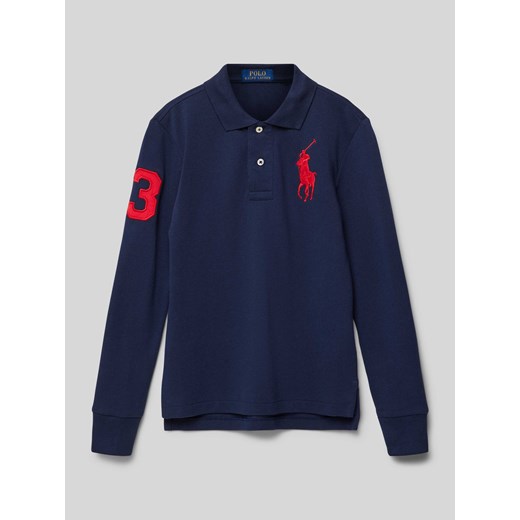 Koszulka polo o kroju slim fit z wyhaftowanym logo ze sklepu Peek&Cloppenburg  w kategorii T-shirty chłopięce - zdjęcie 173629016