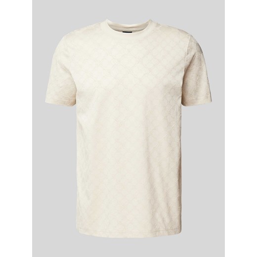 T-shirt z nadrukiem z logo na całej powierzchni model ‘Panos’ ze sklepu Peek&Cloppenburg  w kategorii T-shirty męskie - zdjęcie 173629077