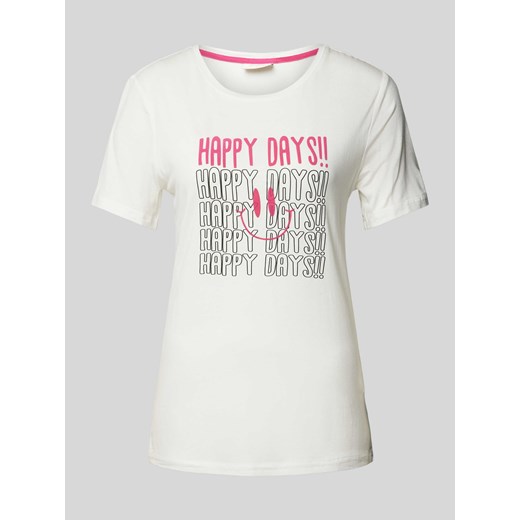 T-shirt z nadrukiem z motywem model ‘Kalina’ ze sklepu Peek&Cloppenburg  w kategorii Bluzki damskie - zdjęcie 173629309