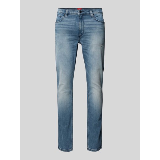 Jeansy o kroju extra slim fit z 5 kieszeniami model ‘HUGO 734’ ze sklepu Peek&Cloppenburg  w kategorii Jeansy męskie - zdjęcie 173629656