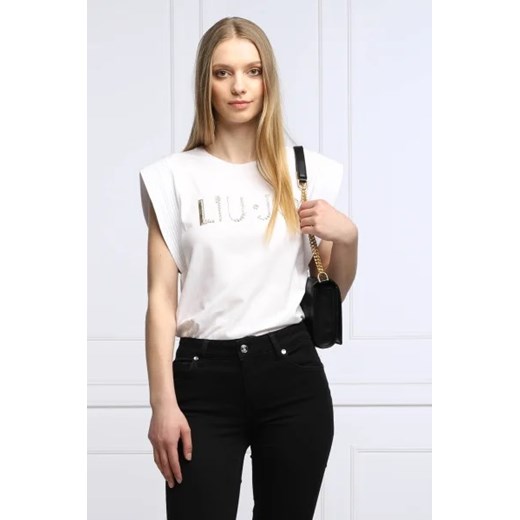 Liu Jo T-shirt | Regular Fit Liu Jo 40 wyprzedaż Gomez Fashion Store