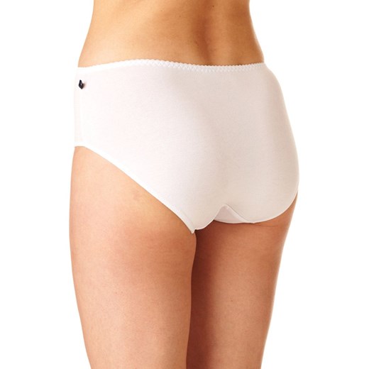 Key 2-pak klasyczne białe majtki z szerokim bokiem LPC 110 BI, Kolor biały, Rozmiar L, Key ze sklepu Intymna w kategorii Majtki damskie - zdjęcie 173631655