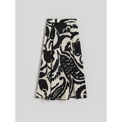 Reserved - Spódnica ze wzorzystej tkaniny - wielobarwny Reserved XL Reserved