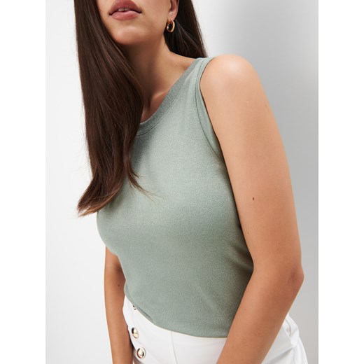 Mohito - Dopasowany zielony top - zielony Mohito S Mohito