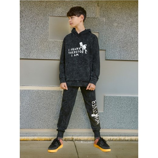 Sinsay - Spodnie dresowe jogger The Simpsons - szary Sinsay 158 Sinsay