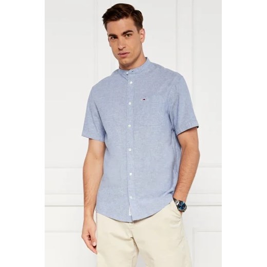 Tommy Jeans Koszula MAO | Regular Fit | z dodatkiem lnu Tommy Jeans XXXL promocja Gomez Fashion Store