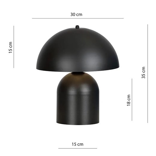 Czarna industrialna lampka nocna - D127-Etri Lumes One Size Edinos.pl