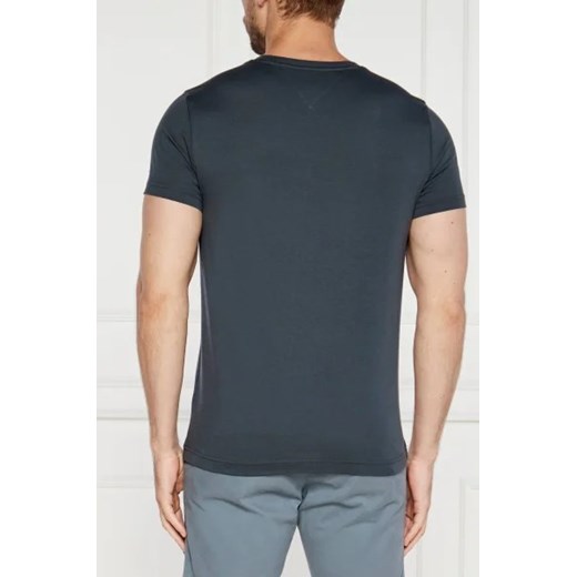 T-shirt męski czarny Tommy Hilfiger z krótkim rękawem bawełniany