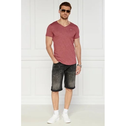 T-shirt męski czerwony Tommy Jeans jesienny
