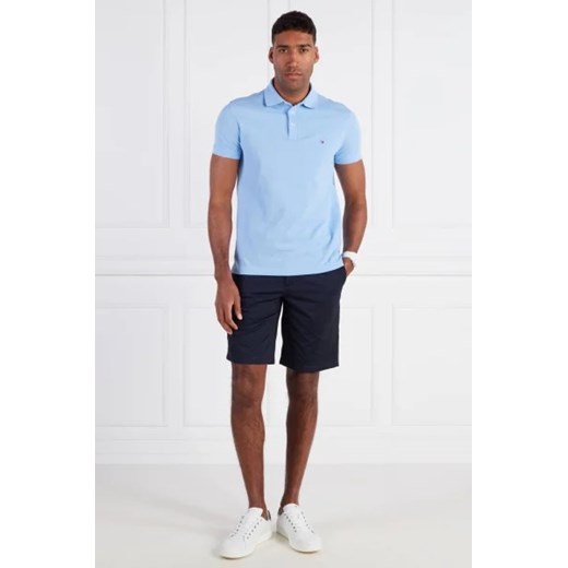 T-shirt męski Tommy Hilfiger niebieski z krótkimi rękawami 