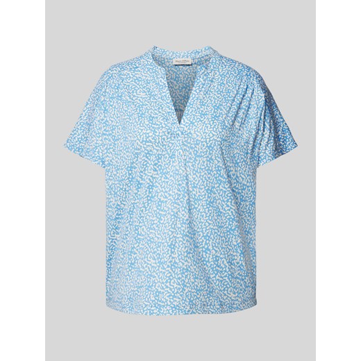 T-shirt z kołnierzem z lamówką ze sklepu Peek&Cloppenburg  w kategorii Bluzki damskie - zdjęcie 173651868