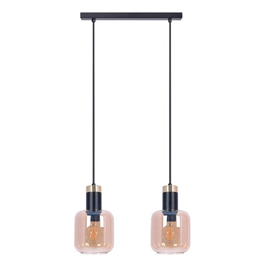Podwójna lampa wisząca punktowa nad wyspę - 2X A555 K2-P88 ze sklepu Edinos.pl w kategorii Lampy wiszące - zdjęcie 173652529