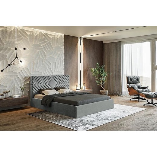 Tapicerowane łóżko 140x200 Clemont 3X - 36 kolorów Elior One Size Edinos.pl