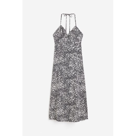 H & M - Bawełniana sukienka z mocowaniem na karku - Czarny ze sklepu H&M w kategorii Sukienki - zdjęcie 173656817