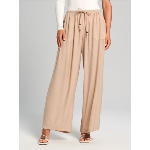 Sinsay - Spodnie - beżowy Sinsay XS Sinsay