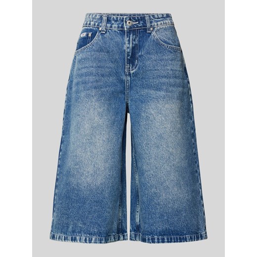 Szorty jeansowe o kroju relaxed fit z 5 kieszeniami ze sklepu Peek&Cloppenburg  w kategorii Szorty - zdjęcie 173660549