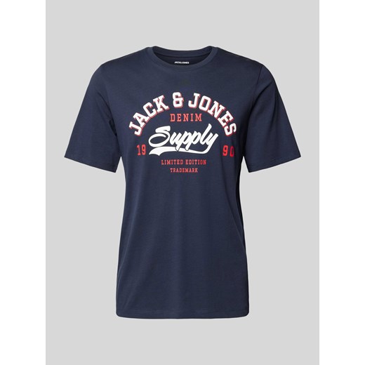 T-shirt z nadrukiem z logo ze sklepu Peek&Cloppenburg  w kategorii T-shirty męskie - zdjęcie 173660649