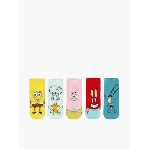 Cropp - 3 pack skarpetek SpongeBob - wielobarwny Cropp 39-41 Cropp okazja