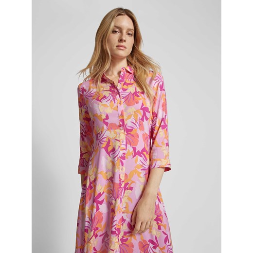 Sukienka koszulowa z listwą guzikową na całej długości model ‘SAVANNA’ Yas L Peek&Cloppenburg 
