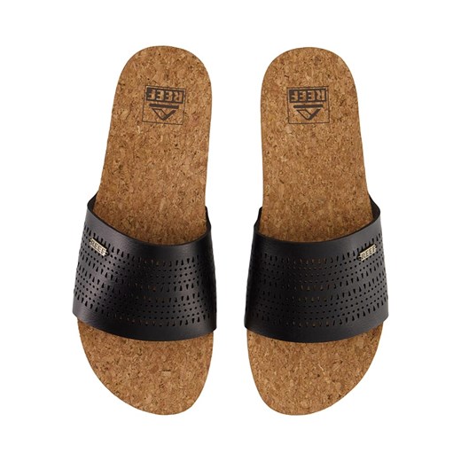 Klapki damskie czarne Reef casual