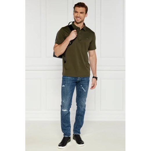 T-shirt męski zielony Michael Kors z krótkim rękawem 