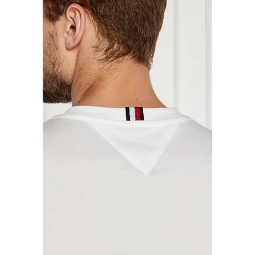 T-shirt męski biały Tommy Hilfiger z krótkim rękawem