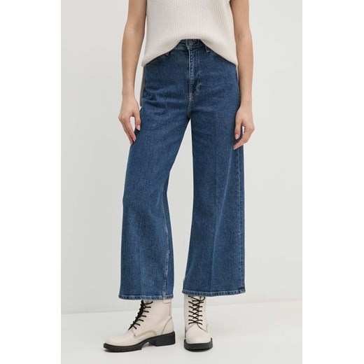 Calvin Klein jeansy damskie kolor niebieski K20K207267 ze sklepu ANSWEAR.com w kategorii Jeansy damskie - zdjęcie 173669167