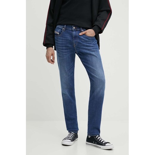 Diesel jeansy 2019 D-STRUKT męskie kolor niebieski A03558.09K04 ze sklepu ANSWEAR.com w kategorii Jeansy męskie - zdjęcie 173669215