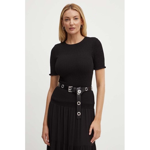 MICHAEL Michael Kors t-shirt damski kolor czarny MT4427C7R3 ze sklepu ANSWEAR.com w kategorii Bluzki damskie - zdjęcie 173669377