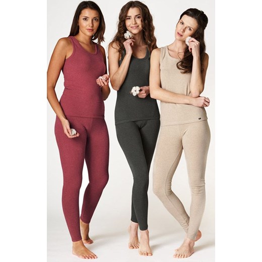 Key legginsy Hot Touch z wąską gumką w pasie bordowe LXL 729 1 BO, Kolor bordowy, Rozmiar S, Key ze sklepu Primodo w kategorii Spodnie damskie - zdjęcie 173673625
