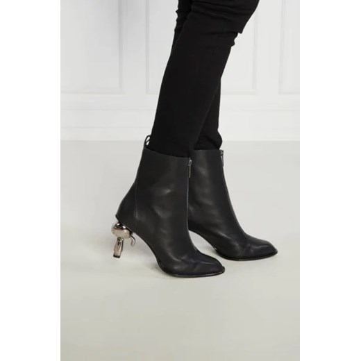 Karl Lagerfeld Skórzane botki IKON HEEL Karl Lagerfeld 39 Gomez Fashion Store