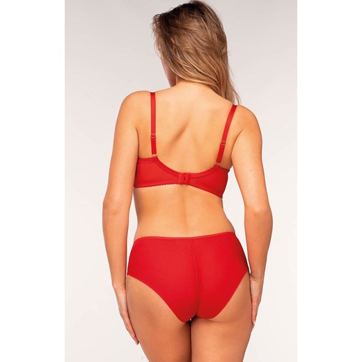 Biustonosz usztywniany full cup czerwony Juliet, Kolor czerwony, Rozmiar 70B, Unikat ze sklepu Intymna w kategorii Biustonosze - zdjęcie 173674059
