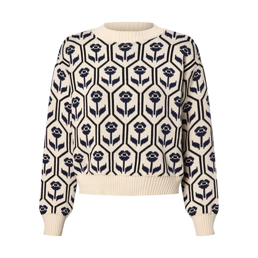Weekend Max Mara Sweter damski - Odeon Kobiety écru wzorzysty ze sklepu vangraaf w kategorii Swetry damskie - zdjęcie 173674989