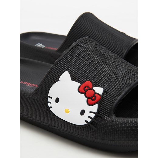 Cropp - Czarne klapki Hello Kitty - czarny Cropp 41 Cropp