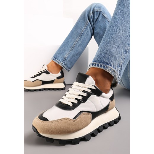 Czarne Sneakersy przed Kostkę na Grubej Podeszwie Kapprine ze sklepu renee.pl w kategorii Buty sportowe damskie - zdjęcie 173676805