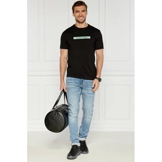T-shirt męski Calvin Klein z krótkimi rękawami czarny
