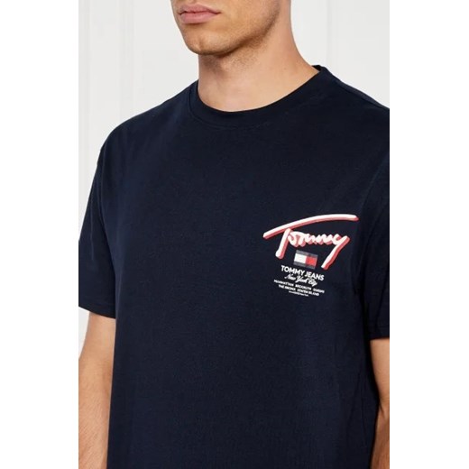 T-shirt męski Tommy Jeans z krótkim rękawem młodzieżowy 