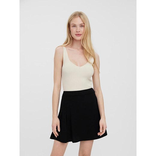 Vero Moda Top dzianinowy w kolorze kremowym ze sklepu Limango Polska w kategorii Bluzki damskie - zdjęcie 173680516