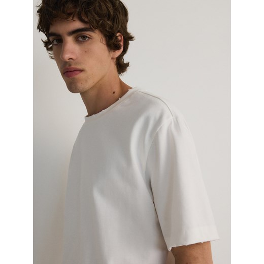 Reserved - T-shirt relaxed fit - złamana biel Reserved L Reserved