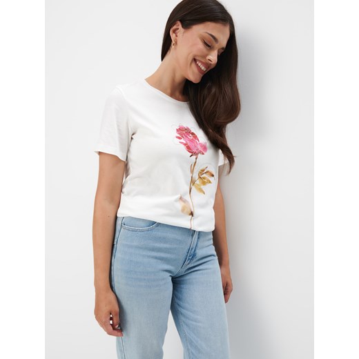 Mohito - T-shirt z nadrukiem - biały Mohito M Mohito