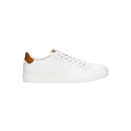 Wojas Skórzane sneakersy w kolorze białym ze sklepu Limango Polska w kategorii Trampki męskie - zdjęcie 173685338