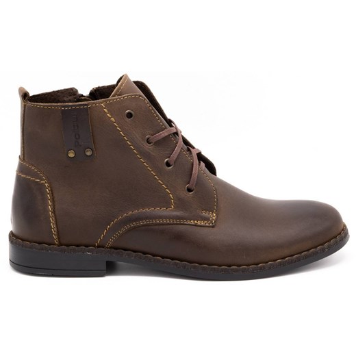Buty męskie zimowe C20F ciemny brąz ze sklepu butyolivier w kategorii Buty zimowe męskie - zdjęcie 173686308