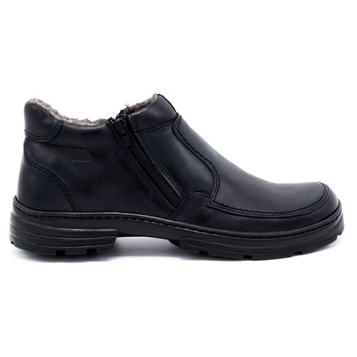 Buty męskie zimowe skórzane 286J czarne ze sklepu butyolivier w kategorii Buty zimowe męskie - zdjęcie 173687139