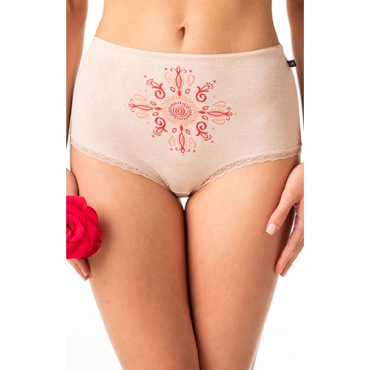 Key melanżowe majtki maxi z kołowrotem życia 2-Pack LPF 218 A24, Kolor różowo-beżowy, Rozmiar M, Key ze sklepu Primodo w kategorii Majtki damskie - zdjęcie 173689396
