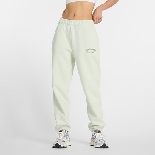 Spodnie damskie New Balance WP43500NUM – miętowe ze sklepu New Balance Poland w kategorii Spodnie damskie - zdjęcie 173695859
